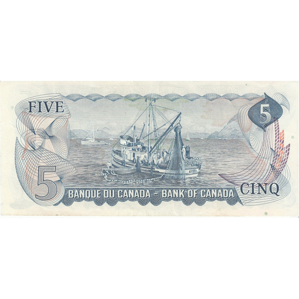 BC-48b 1972 Canada $5 Lawson-Bouey, CU, Extra Fine (EF40)