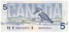 BC-56d 1986 Canada $5 Knight-Thiessen, ANH, AU-UNC (AU55)