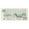 BC-58bA-i 1991 Canada $20 Bonin-Thiessen, AIX, EF