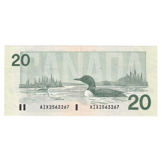 BC-58bA-i 1991 Canada $20 Bonin-Thiessen, AIX, EF