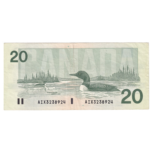 BC-58bA-i 1991 Canada $20 Bonin-Thiessen, AIX, VF