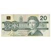 BC-58b-ii 1991 Canada $20 Bonin-Thiessen, EVA, No Back Position Number, CIRC
