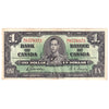 BC-21c 1937 Canada $1 Gordon-Towers, M/L, VF-EF (VF30)