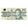 BC-58b-ii 1991 Canada $20 Bonin-Thiessen, EVB, No Back Position Number, UNC