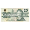 BC-58b-ii 1991 Canada $20 Bonin-Thiessen, EVB, No Back Position Number, CIRC