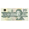 BC-58b-ii 1991 Canada $20 Bonin-Thiessen, EVC, No Back Position Number, CUNC