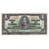 BC-21c 1937 Canada $1 Gordon-Towers, U/L, VF-EF (VF30)