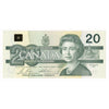 BC-58b-ii 1991 Canada $20 Bonin-Thiessen, EVE, No Back Position Number, CUNC