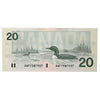 BC-58c 1991 Canada $20 Knight-Thiessen, AWF, Almost Uncirculated (AU50)