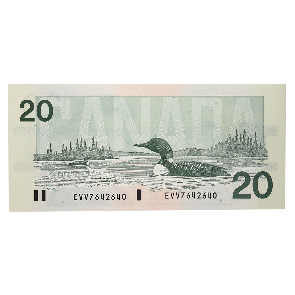 BC-58d 1991 Canada $20 Knight-Dodge, EVV, AU