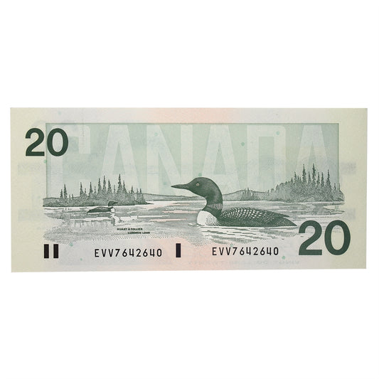 BC-58d 1991 Canada $20 Knight-Dodge, EVV, AU
