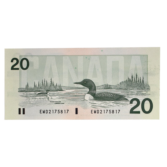 BC-58d 1991 Canada $20 Knight-Dodge, EWD, AU