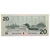 BC-58d 1991 Canada $20 Knight-Dodge, EWF, CUNC