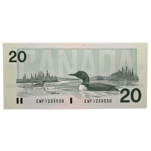 BC-58d 1991 Canada $20 Knight-Dodge, EWF, CUNC