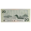 BC-58d 1991 Canada $20 Knight-Dodge, EWF, AU