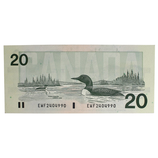 BC-58d 1991 Canada $20 Knight-Dodge, EWF, AU
