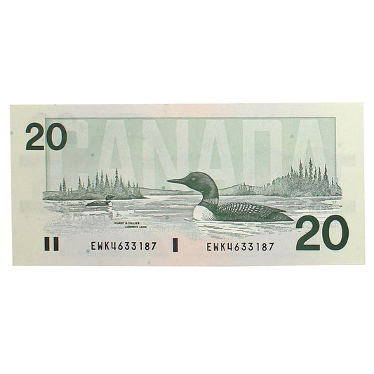 BC-58d 1991 Canada $20 Knight-Dodge, EWK, CUNC