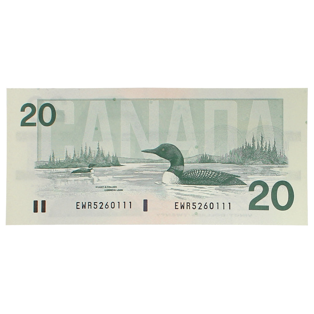 BC-58d 1991 Canada $20 Knight-Dodge, EWR, Choice Uncirculated (CUNC63)