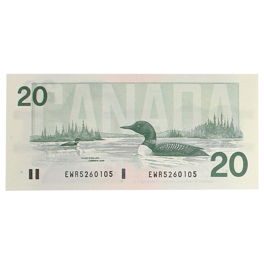 BC-58d 1991 Canada $20 Knight-Dodge, EWR, AU-UNC