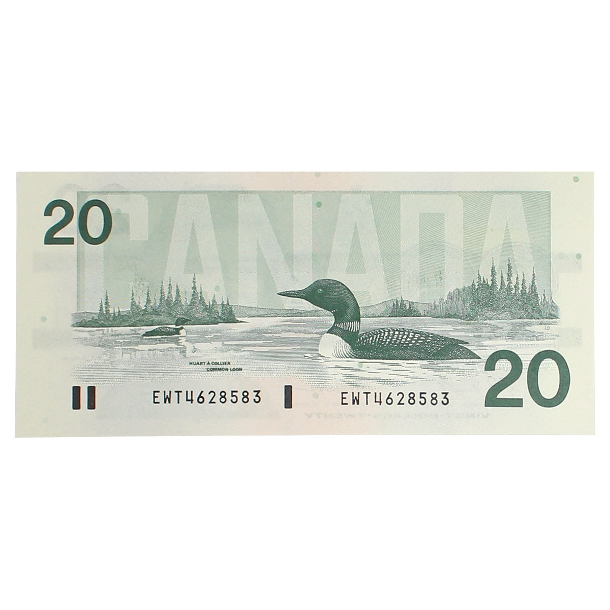 BC-58d 1991 Canada $20 Knight-Dodge, EWT, Uncirculated (MS60)