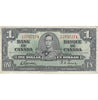 BC-21c 1937 Canada $1 Gordon-Towers, F/M, Very Fine (VF20)