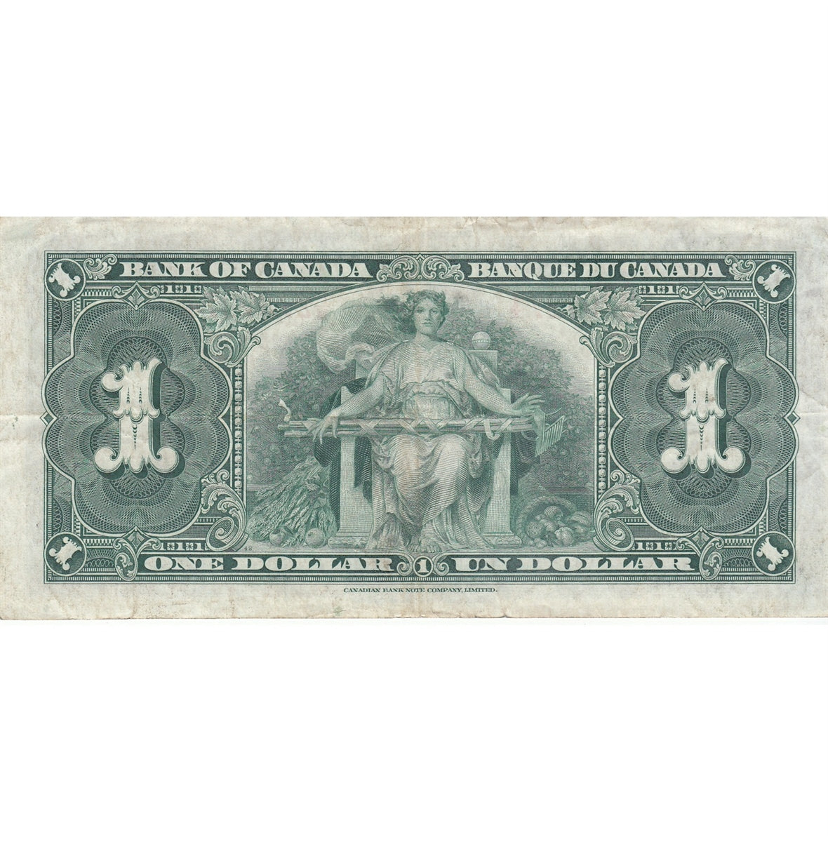 BC-21c 1937 Canada $1 Gordon-Towers, F/M, Very Fine (VF20)