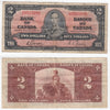 BC-22b 1937 Canada $2 Gordon-Towers, C/B, F-VF (F15)