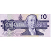 BC-57b 1989 Canada $10 Bonin-Thiessen, BEE, Uncirculated (MS60)