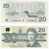 BC-58bA-i 1991 Canada $20 Bonin-Thiessen, AIX, CUNC
