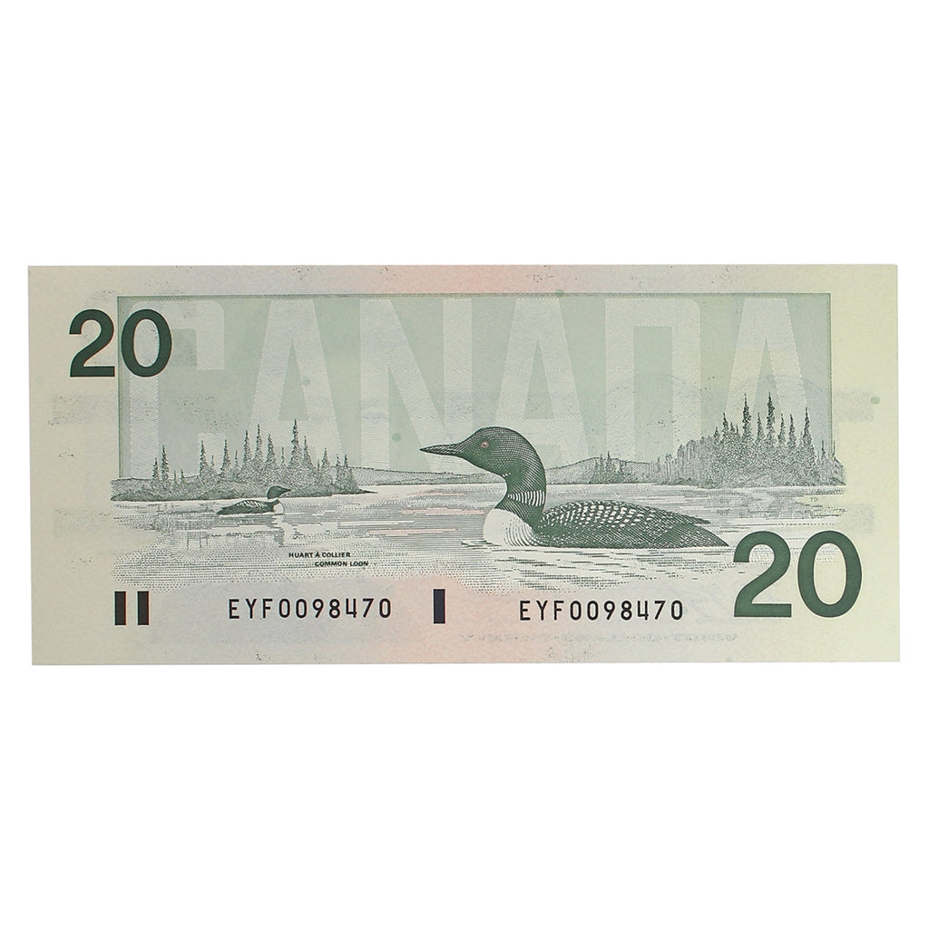 BC-58d-i 1991 Canada $20 Knight-Dodge, EYF, Choice Uncirculated (CUNC63)