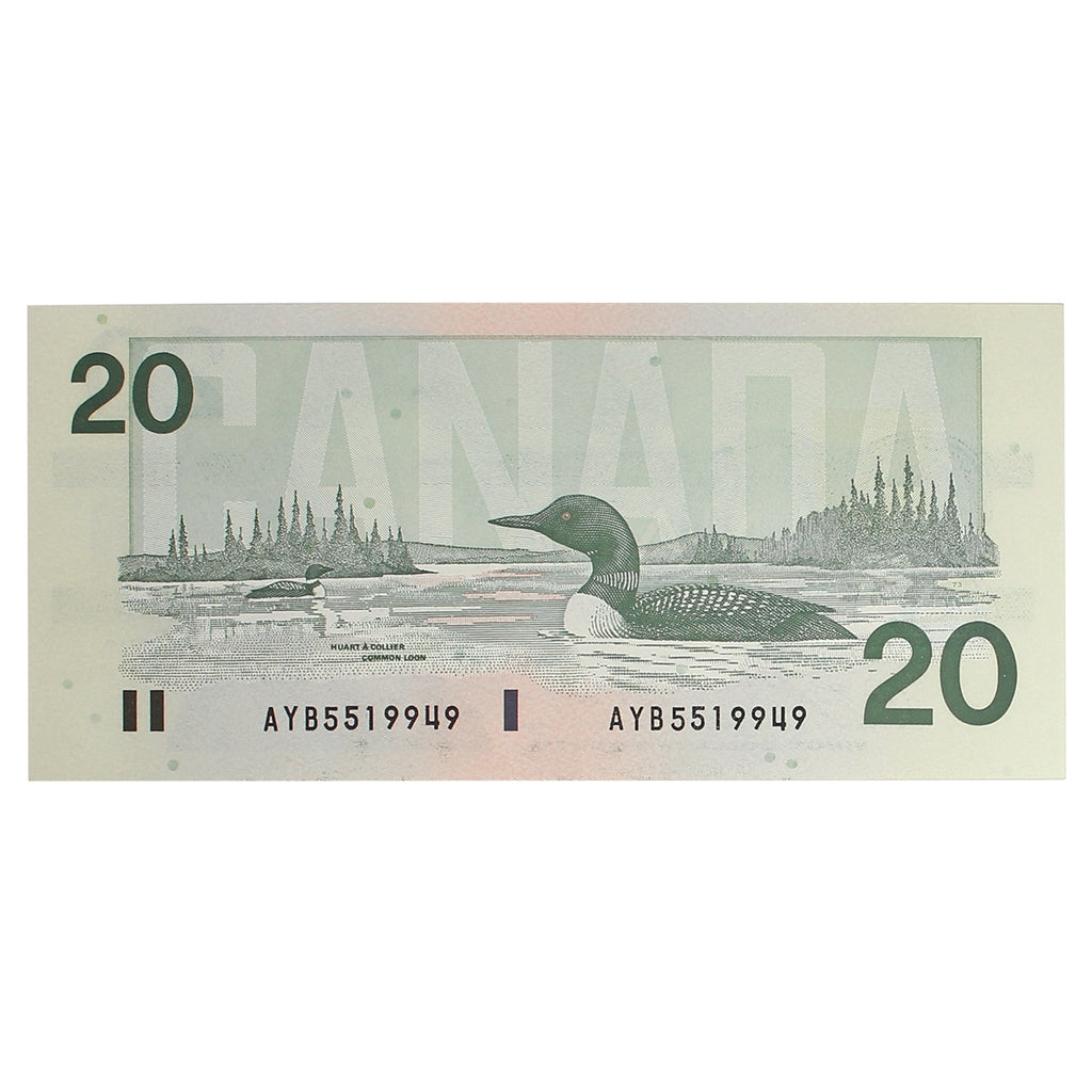 BC-58d-i 1991 Canada $20 Knight-Dodge, AYB, Uncirculated (MS60)