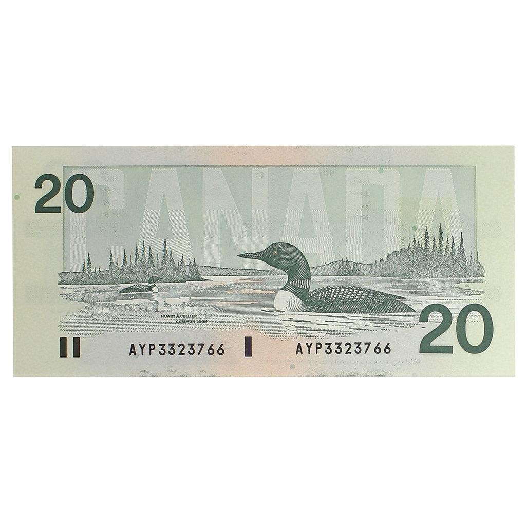 BC-58d-i 1991 Canada $20 Knight-Dodge, AYP, Uncirculated (MS60)