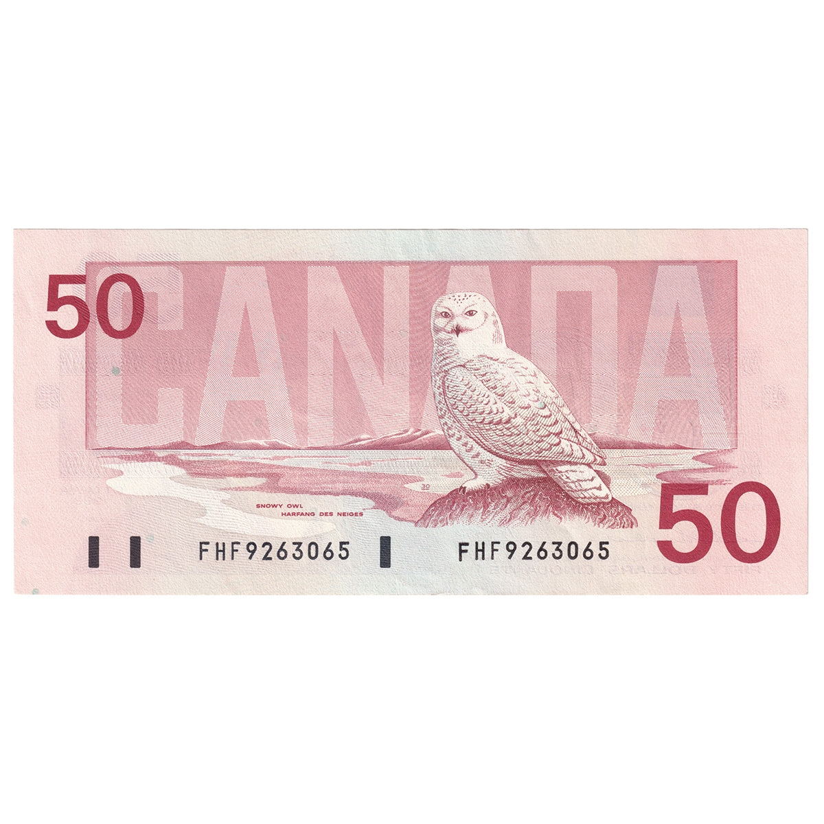 BC-59a 1988 Canada $50 Thiessen-Crow, FHF, Almost Uncirculated (AU50)