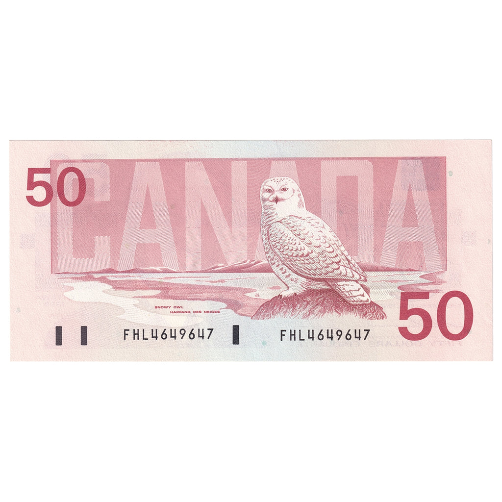 BC-59a 1988 Canada $50 Thiessen-Crow, FHL, AU-UNC (AU55)