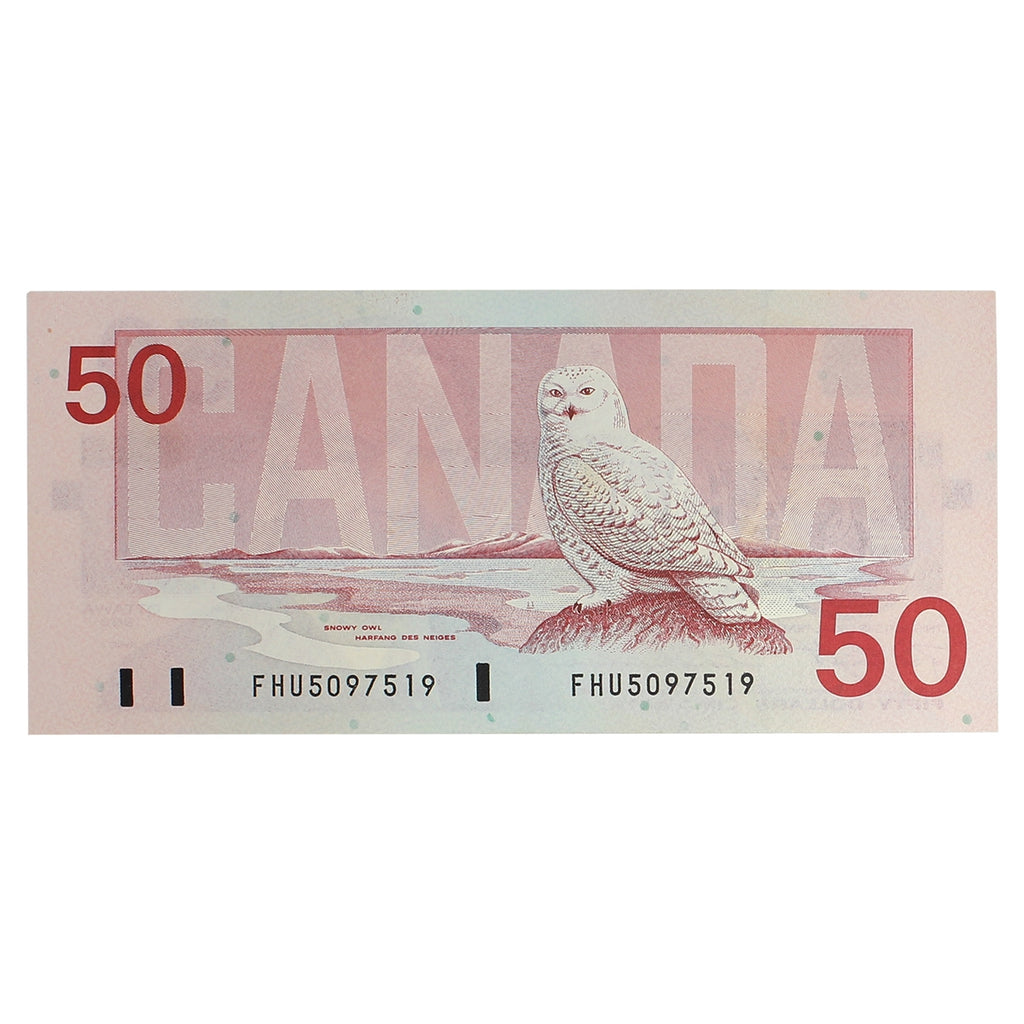 BC-59c 1988 Canada $50 Knight-Thiessen, FHU, AU-UNC (AU55)