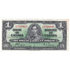 BC-21d 1937 Canada $1 Coyne-Towers, W/M, EF-AU