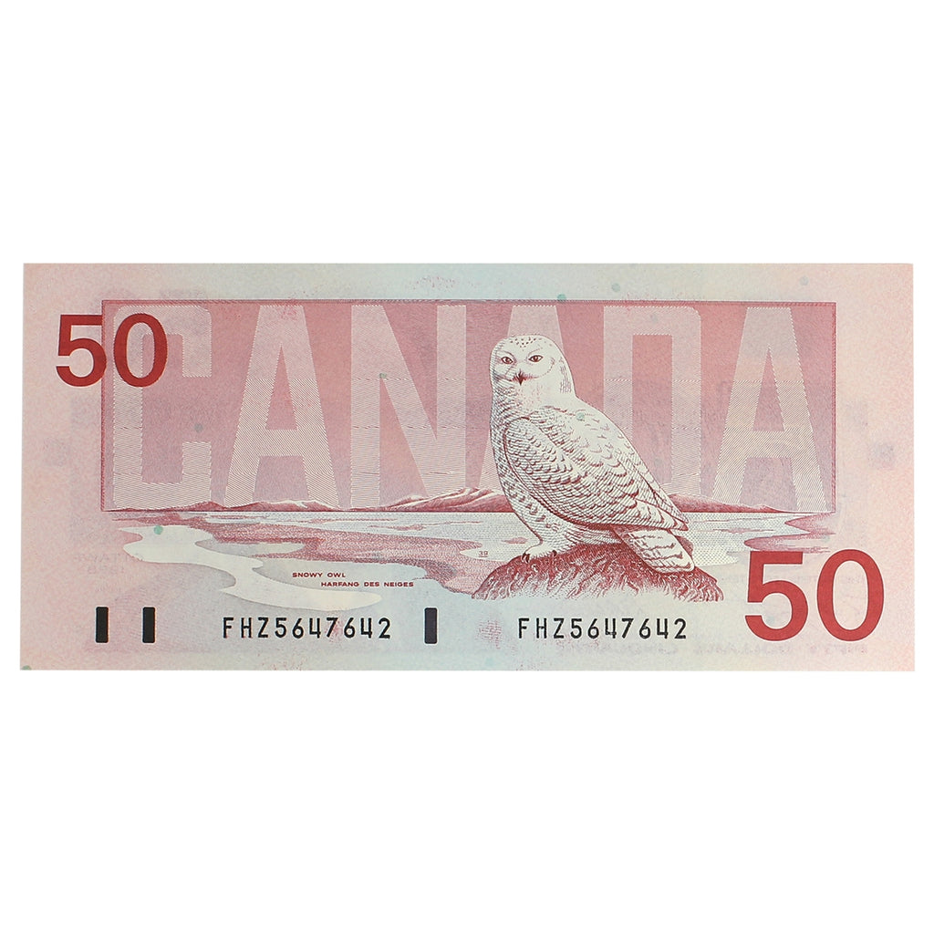 BC-59d 1988 Canada $50 Knight-Dodge, FHZ, Choice Uncirculated (CUNC63)