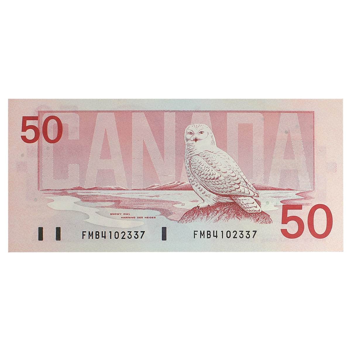 BC-59d 1988 Canada $50 Knight-Dodge, FMB, Almost Uncirculated (AU50)