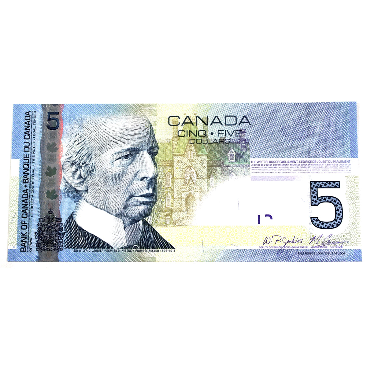 BC-67b 2009 Canada $5 Jenkins-Carney, AAJ, Choice Uncirculated (CUNC63)