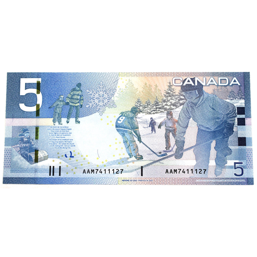 BC-67b 2009 Canada $5 Jenkins-Carney, AAM, Uncirculated (MS60)