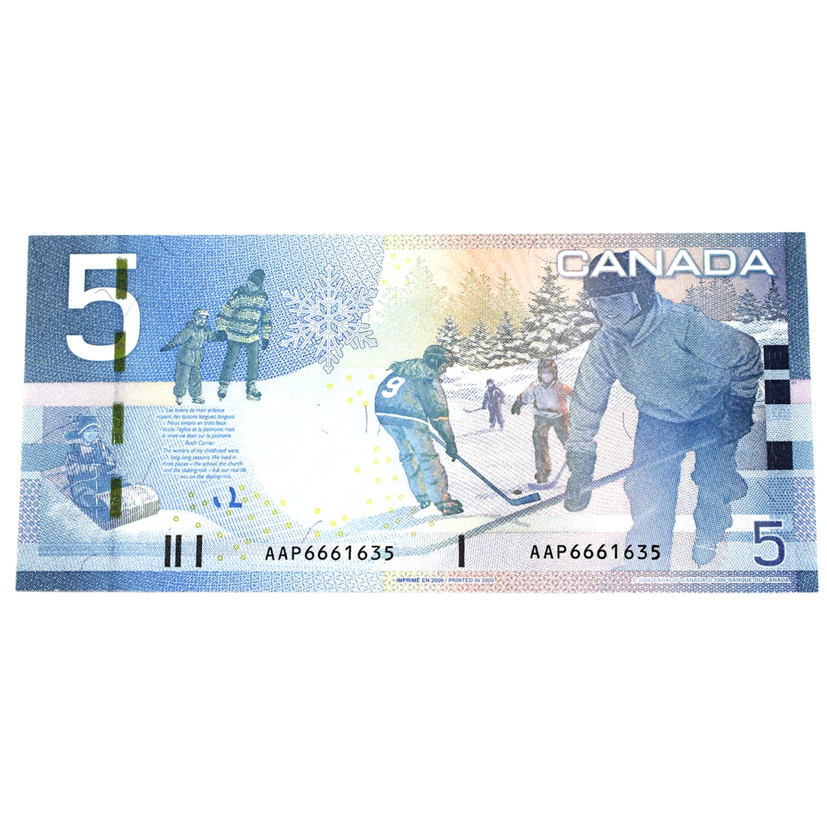 BC-67b 2009 Canada $5 Jenkins-Carney, AAP, CUNC
