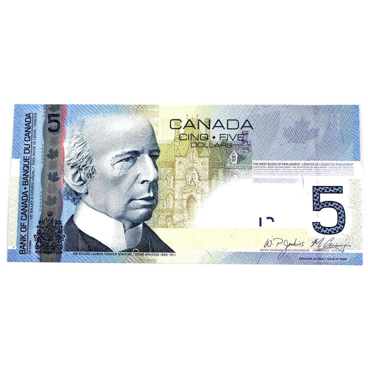 BC-67b 2009 Canada $5 Jenkins-Carney, AAP, CUNC