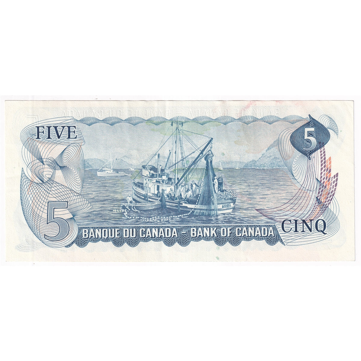 BC-48a 1972 Canada $5 Bouey-Rasminsky, CC, VF-EF (VF30)