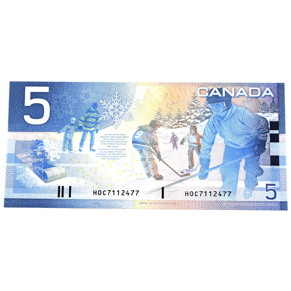 BC-62b 2004 Canada $5 Jenkins-Dodge, HOC, Uncirculated (MS60)