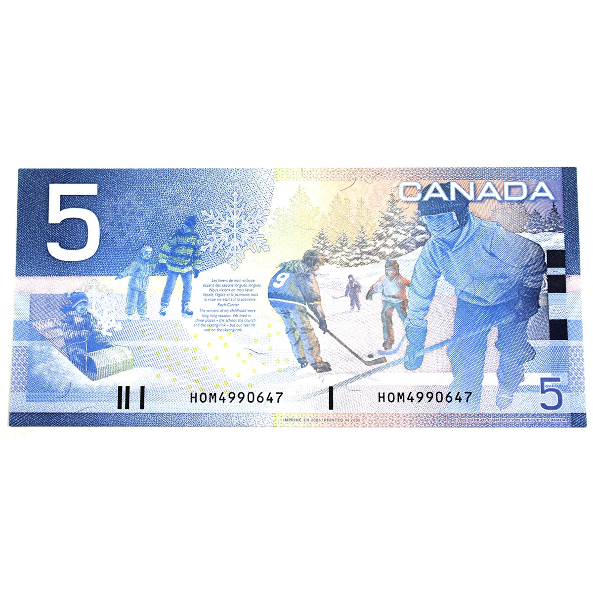 BC-62b 2005 Canada $5 Jenkins-Dodge, HOM, Choice Uncirculated (CUNC63)