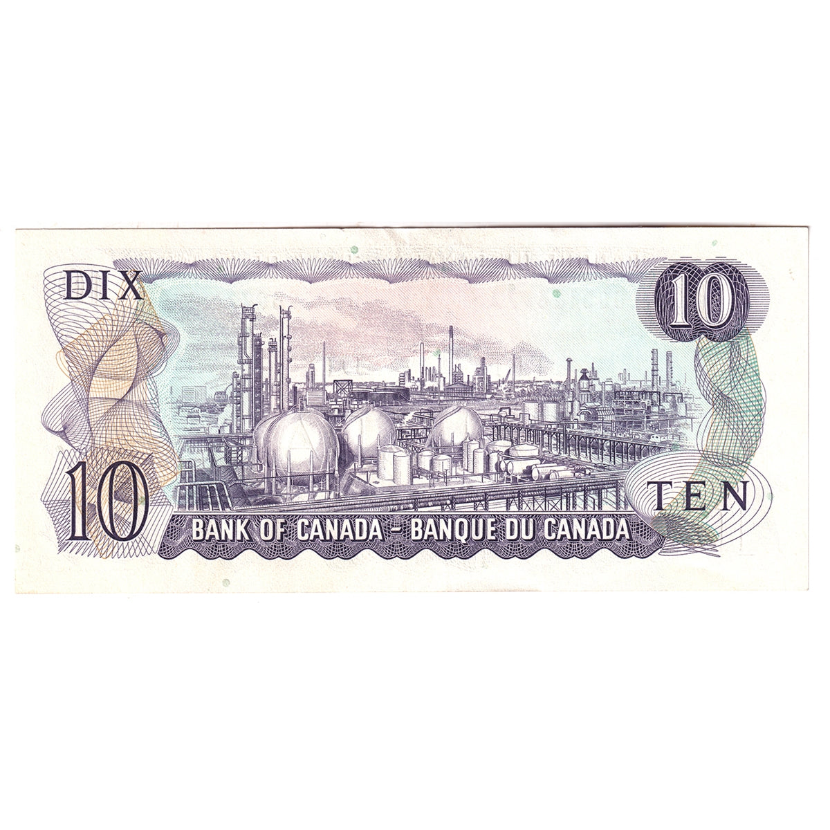 BC-49a 1971 Canada $10 Beattie-Rasminsky, DG, Almost Uncirculated (AU50)