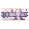 BC-57a 1989 Canada $10 Thiessen-Crow, ADJ, AU-UNC (AU55)