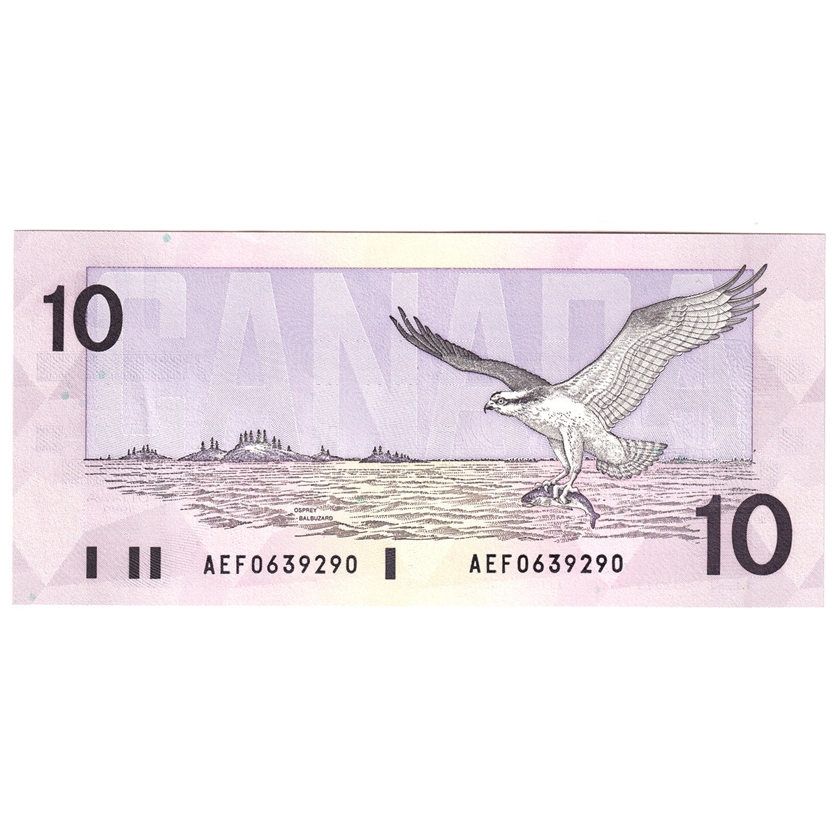 BC-57a 1989 Canada $10 Thiessen-Crow, AEF, AU-UNC (AU55)