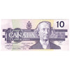 BC-57a 1989 Canada $10 Thiessen-Crow, AEG, Almost Uncirculated (AU50)