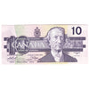 BC-57a 1989 Canada $10 Thiessen-Crow, AEH, Almost Uncirculated (AU50)